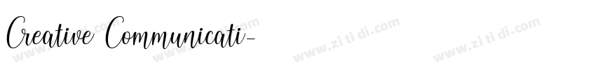 Creative Communicati字体转换